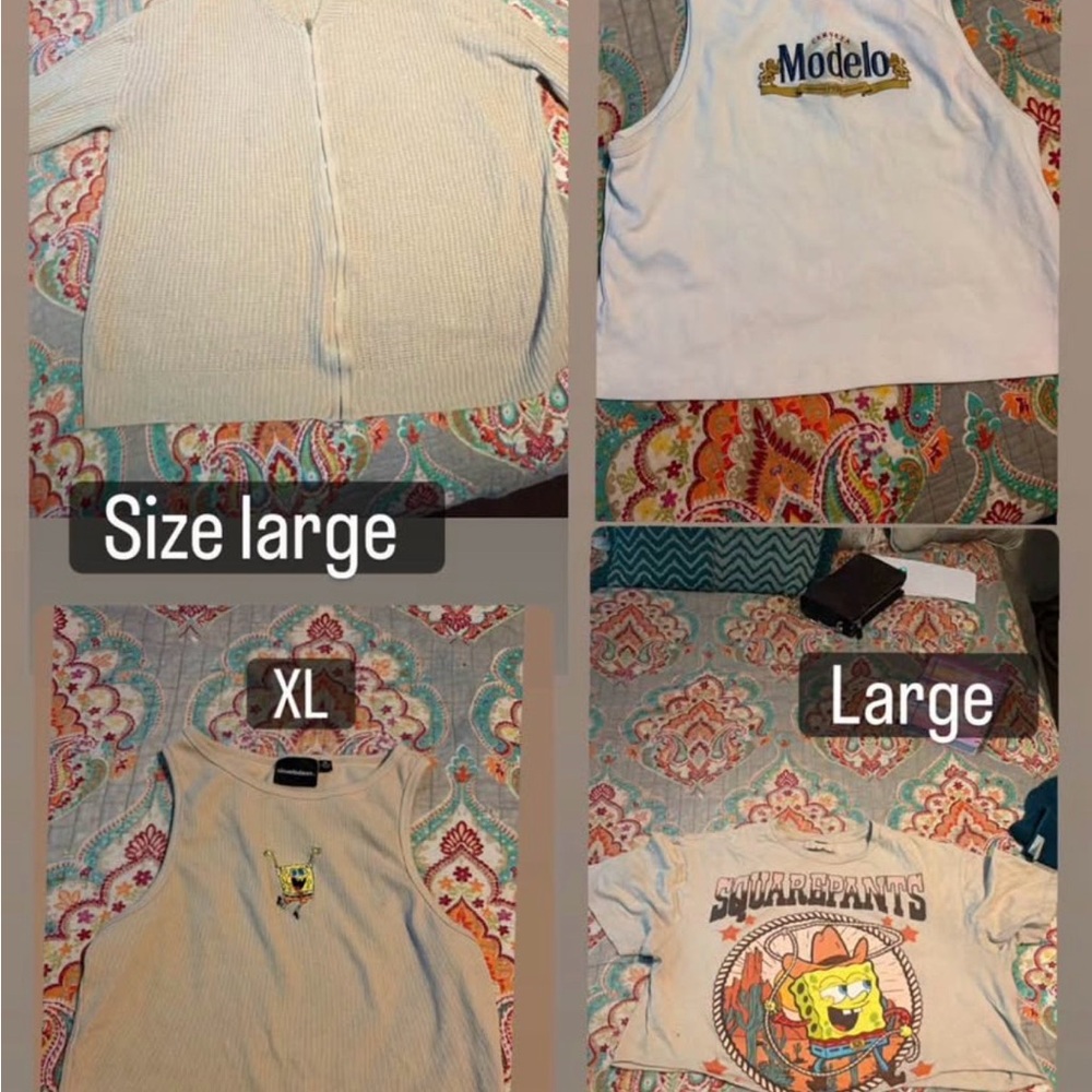 ModelCo White Kids Tank Top with Gold Logo